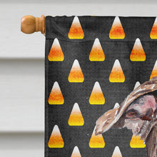 Load image into Gallery viewer, Staffordshire Bull Terrier Staffie Candy Corn Halloween Flag Canvas House Size SC9657CHF