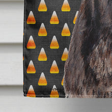 Load image into Gallery viewer, Staffordshire Bull Terrier Staffie Candy Corn Halloween Flag Canvas House Size SC9657CHF