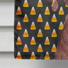 Load image into Gallery viewer, Redbone Coonhound Candy Corn Halloween Flag Canvas House Size SC9659CHF