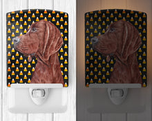 Load image into Gallery viewer, Redbone Coonhound Candy Corn Halloween Ceramic Night Light SC9659CNL