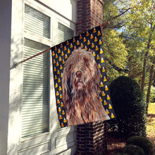 Load image into Gallery viewer, Otterhound Candy Corn Halloween Flag Canvas House Size SC9661CHF