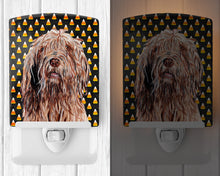 Load image into Gallery viewer, Otterhound Candy Corn Halloween Ceramic Night Light SC9661CNL