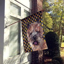 Load image into Gallery viewer, Norwich Terrier Candy Corn Halloween Flag Canvas House Size SC9662CHF