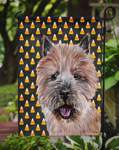 Load image into Gallery viewer, Norwich Terrier Candy Corn Halloween Garden Flag - Outdoor Decorative Yard Flag SC9662GF
