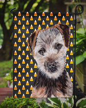 Load image into Gallery viewer, Norfolk Terrier Puppy Candy Corn Halloween Garden Flag - Outdoor Decorative Yard Flag SC9663GF