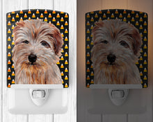 Load image into Gallery viewer, Norfolk Terrier Candy Corn Halloween Ceramic Night Light SC9664CNL