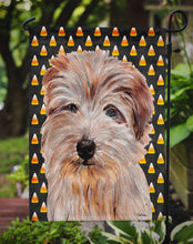Load image into Gallery viewer, Norfolk Terrier Candy Corn Halloween Garden Flag – Decorative Outdoor Yard Flag SC9664GF
