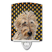 Load image into Gallery viewer, Golden Doodle 2 Candy Corn Halloween Ceramic Night Light SC9667CNL