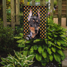 Load image into Gallery viewer, German Pinscher Candy Corn Halloween Garden Flag - Outdoor Decorative Yard Flag SC9668GF