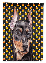 Load image into Gallery viewer, German Pinscher Candy Corn Halloween Garden Flag - Outdoor Decorative Yard Flag SC9668GF