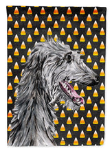 Load image into Gallery viewer, Scottish Deerhound Candy Corn Halloween Garden Flag – Decorative Outdoor Yard Flag SC9669GF