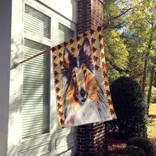Load image into Gallery viewer, Collie Fall Leaves Flag Canvas House Size SC9670CHF