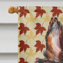 Load image into Gallery viewer, Collie Fall Leaves Flag Canvas House Size SC9670CHF