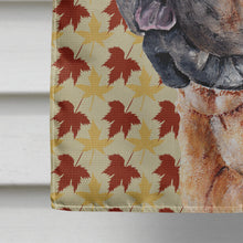 Load image into Gallery viewer, Shar Pei Fall Leaves Flag Canvas House Size SC9671CHF