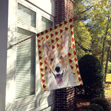 Load image into Gallery viewer, Cardigan Corgi Fall Leaves Flag Canvas House Size SC9672CHF
