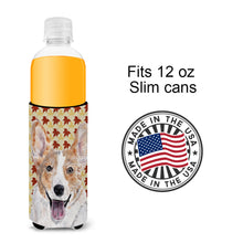 Load image into Gallery viewer, Cardigan Corgi Fall Leaves Slim Can Hugger – Fun &amp; Functional Drink Coolers SC9672MUK