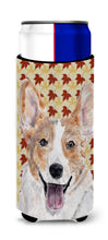 Load image into Gallery viewer, Cardigan Corgi Fall Leaves Slim Can Hugger – Fun &amp; Functional Drink Coolers SC9672MUK