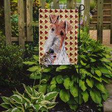 Load image into Gallery viewer, Wire Fox Terrier Fall Leaves Garden Flag – Decorative Outdoor Yard Flag SC9676GF