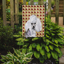 Load image into Gallery viewer, White Toy Poodle Fall Leaves Garden Flag – Decorative Outdoor Yard Flag SC9677GF