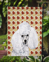 Load image into Gallery viewer, White Toy Poodle Fall Leaves Garden Flag – Decorative Outdoor Yard Flag SC9677GF