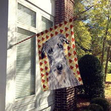 Load image into Gallery viewer, Scottish Deerhound Fall Leaves Flag Canvas House Size SC9682CHF