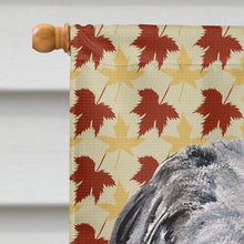 Load image into Gallery viewer, Scottish Deerhound Fall Leaves Flag Canvas House Size SC9682CHF