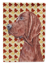 Load image into Gallery viewer, Redbone Coonhound Fall Leaves Flag Canvas House Size SC9683CHF