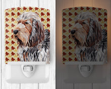 Load image into Gallery viewer, Otterhound Fall Leaves Ceramic Night Light SC9684CNL