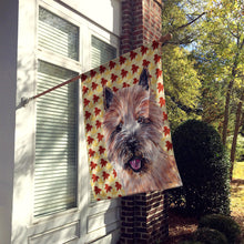 Load image into Gallery viewer, Norwich Terrier Fall Leaves Flag Canvas House Size SC9686CHF