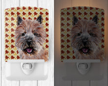 Load image into Gallery viewer, Norwich Terrier Fall Leaves Ceramic Night Light SC9686CNL