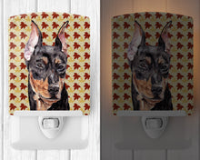 Load image into Gallery viewer, German Pinscher Fall Leaves Ceramic Night Light SC9692CNL
