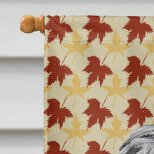 Load image into Gallery viewer, Scottish Deerhound Fall Leaves Flag Canvas House Size SC9693CHF