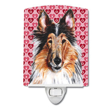 Load image into Gallery viewer, Collie Hearts and Love Ceramic Night Light SC9694CNL