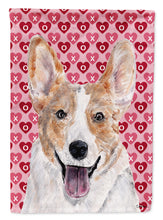 Load image into Gallery viewer, Cardigan Corgi Hearts and Love Flag Canvas House Size SC9696CHF