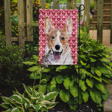 Load image into Gallery viewer, Cardigan Corgi Hearts and Love Garden Flag – Decorative Outdoor Yard Flag SC9696GF