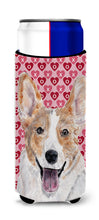 Load image into Gallery viewer, Cardigan Corgi Hearts and Love Slim Can Hugger – Fun &amp; Functional Drink Coolers SC9696MUK