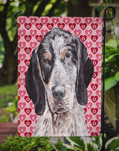 Load image into Gallery viewer, Blue Tick Coonhound Hearts and Love Garden Flag – Decorative Outdoor Yard Flag SC9697GF