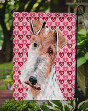 Load image into Gallery viewer, Wire Fox Terrier Hearts and Love Garden Flag – Decorative Outdoor Yard Flag SC9700GF