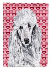 Load image into Gallery viewer, White Standard Poodle Hearts and Love Garden Flag – Decorative Outdoor Yard Flag SC9703GF
