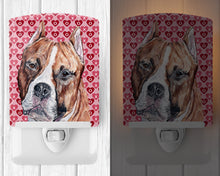 Load image into Gallery viewer, Staffordshire Bull Terrier Staffie Hearts and Love Ceramic Night Light SC9704CNL