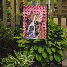 Load image into Gallery viewer, Staffordshire Bull Terrier Staffie Hearts and Love Garden Flag – Decorative Outdoor Yard Flag SC9704GF