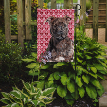 Load image into Gallery viewer, Staffordshire Bull Terrier Staffie Hearts and Love Garden Flag - Outdoor Decorative Yard Flag SC9705GF