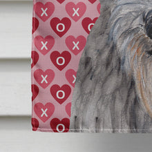 Load image into Gallery viewer, Scottish Deerhound Hearts and Love Flag Canvas House Size SC9706CHF