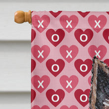 Load image into Gallery viewer, Norwich Terrier Hearts and Love Flag Canvas House Size SC9710CHF