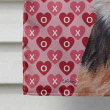 Load image into Gallery viewer, Norfolk Terrier Puppy Hearts and Love Flag Canvas House Size SC9711CHF