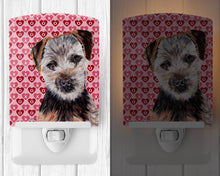 Load image into Gallery viewer, Norfolk Terrier Puppy Hearts and Love Ceramic Night Light SC9711CNL