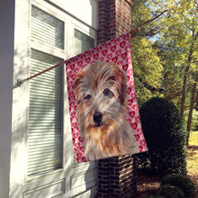 Load image into Gallery viewer, Norfolk Terrier Hearts and Love Flag Canvas House Size SC9712CHF