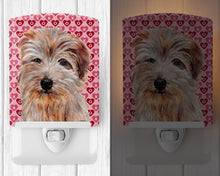 Load image into Gallery viewer, Norfolk Terrier Hearts and Love Ceramic Night Light SC9712CNL