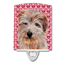 Load image into Gallery viewer, Norfolk Terrier Hearts and Love Ceramic Night Light SC9712CNL