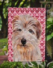 Load image into Gallery viewer, Norfolk Terrier Hearts and Love Garden Flag - Outdoor Decorative Yard Flag SC9712GF